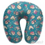 Travel Pillow Sushi Sparkles Memory Foam U Neck Pillow for Lightweight Support in Airplane Car Train Bus - B07VD5XX5J